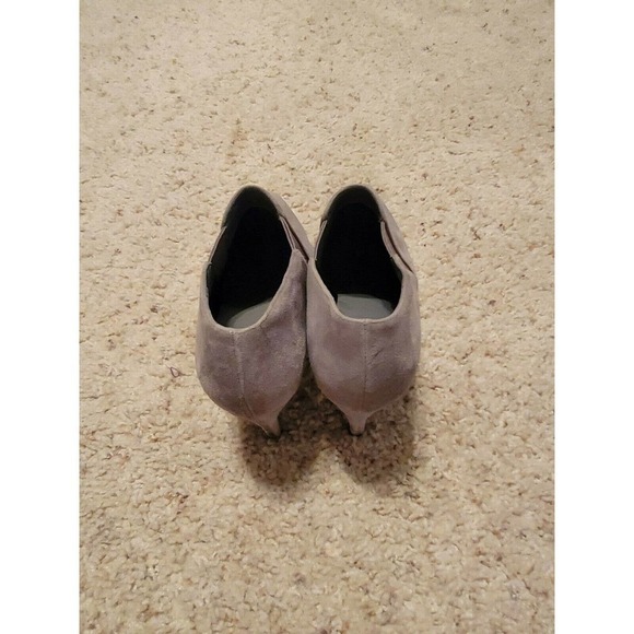 COLE HAAN GRAND OS Stiletto Ankle Boot Booties Gray Suede Leather Size 8B - Picture 4 of 7